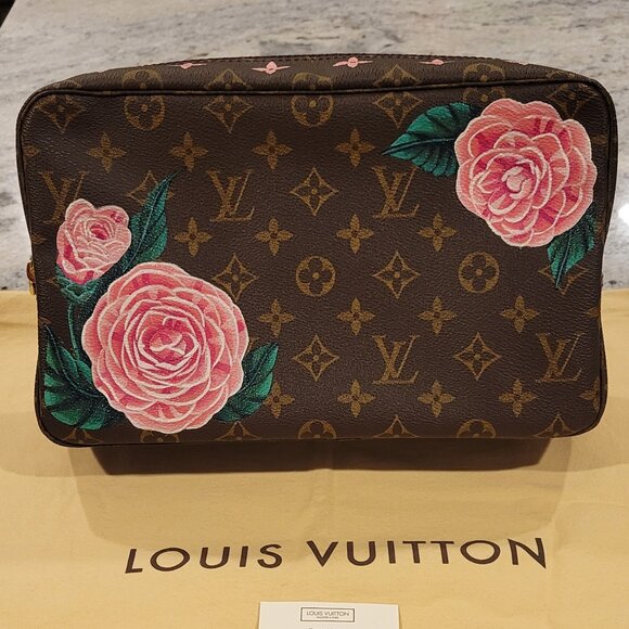 Louis Vuitton Accessories - Louis Vuitton Monogram Canvas Toiletries/Makeup Bag - Custom Painted